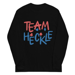 TEAM HECKLE LONG SLEEVE SHIRT "BLACK"