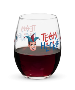 TEAM HECKLE STEMLESS WINE GLASS
